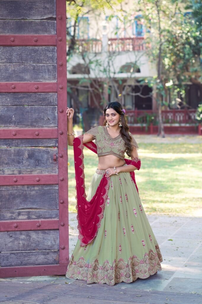 Lahenga Choli Set Star Georgette