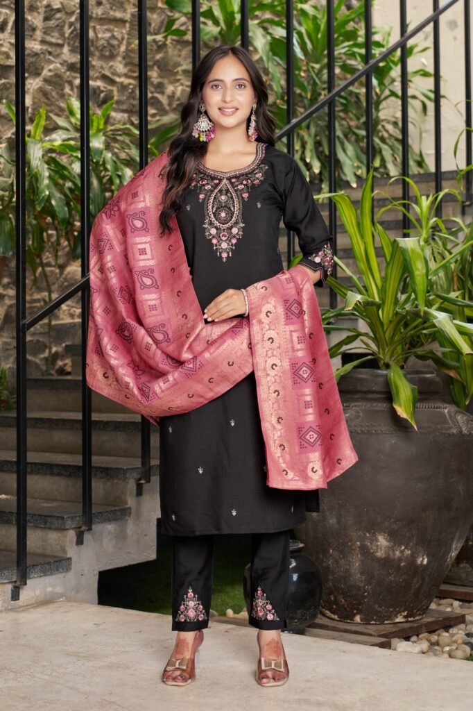 Kurti Pant Set Muslin Fabric