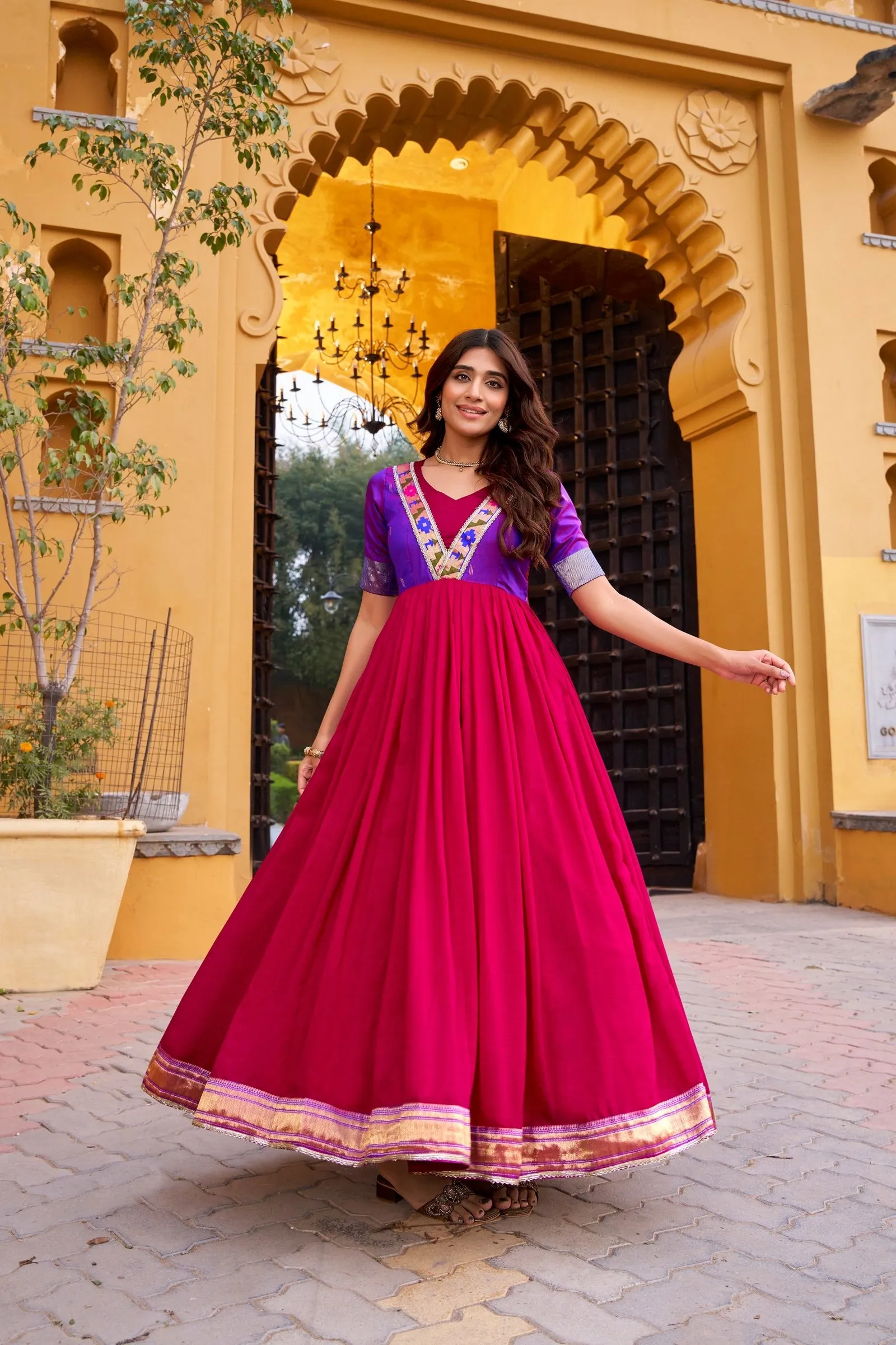 Gown Vichitra Silk