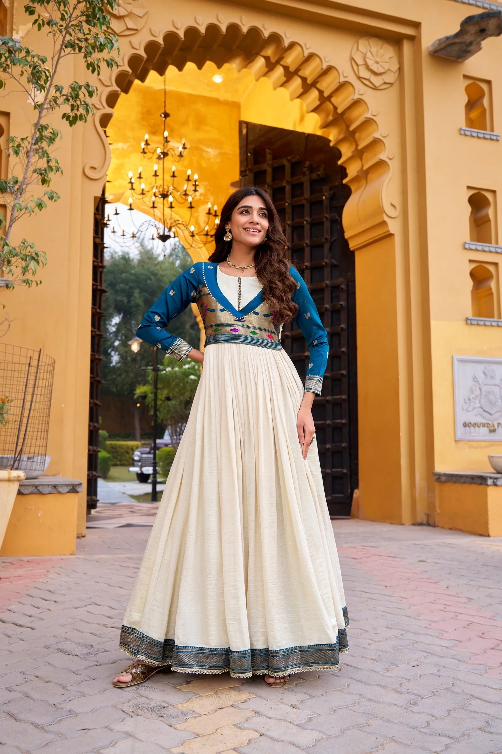 Gown Vichitra Silk