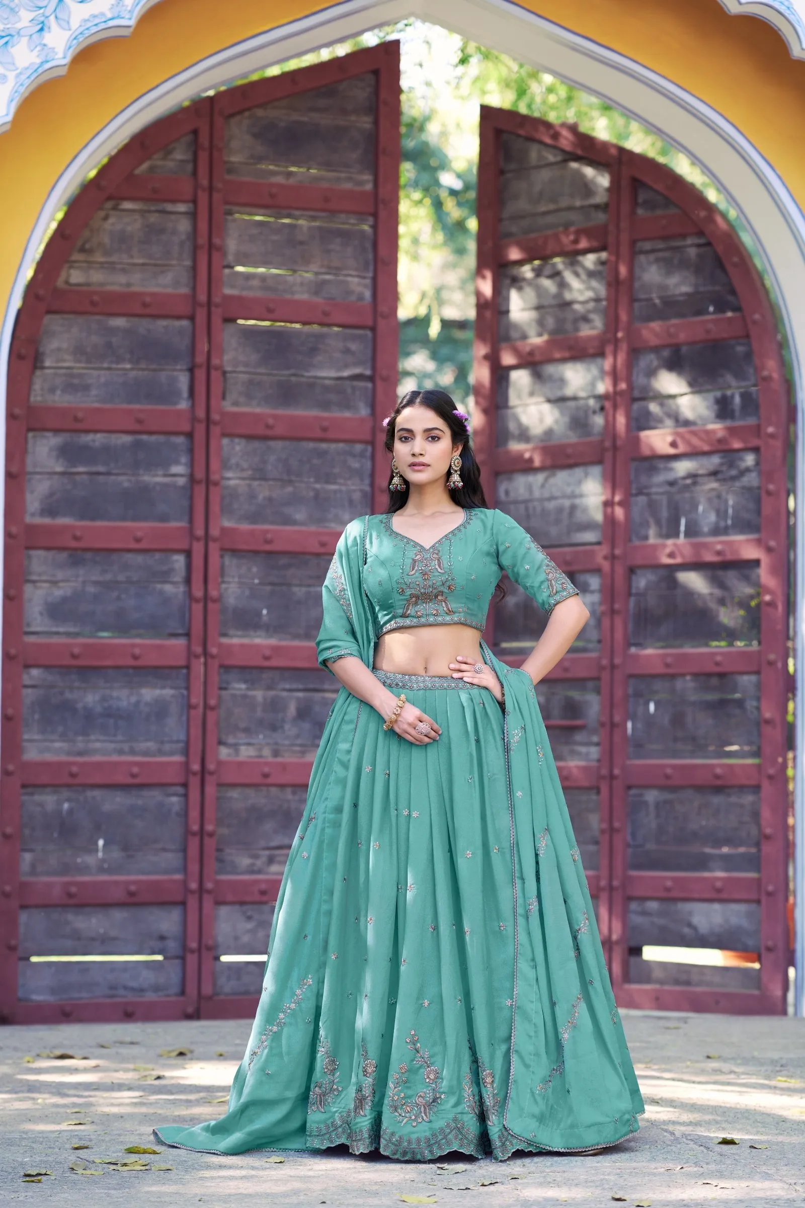 Lahenga Choli Set Star Georgette