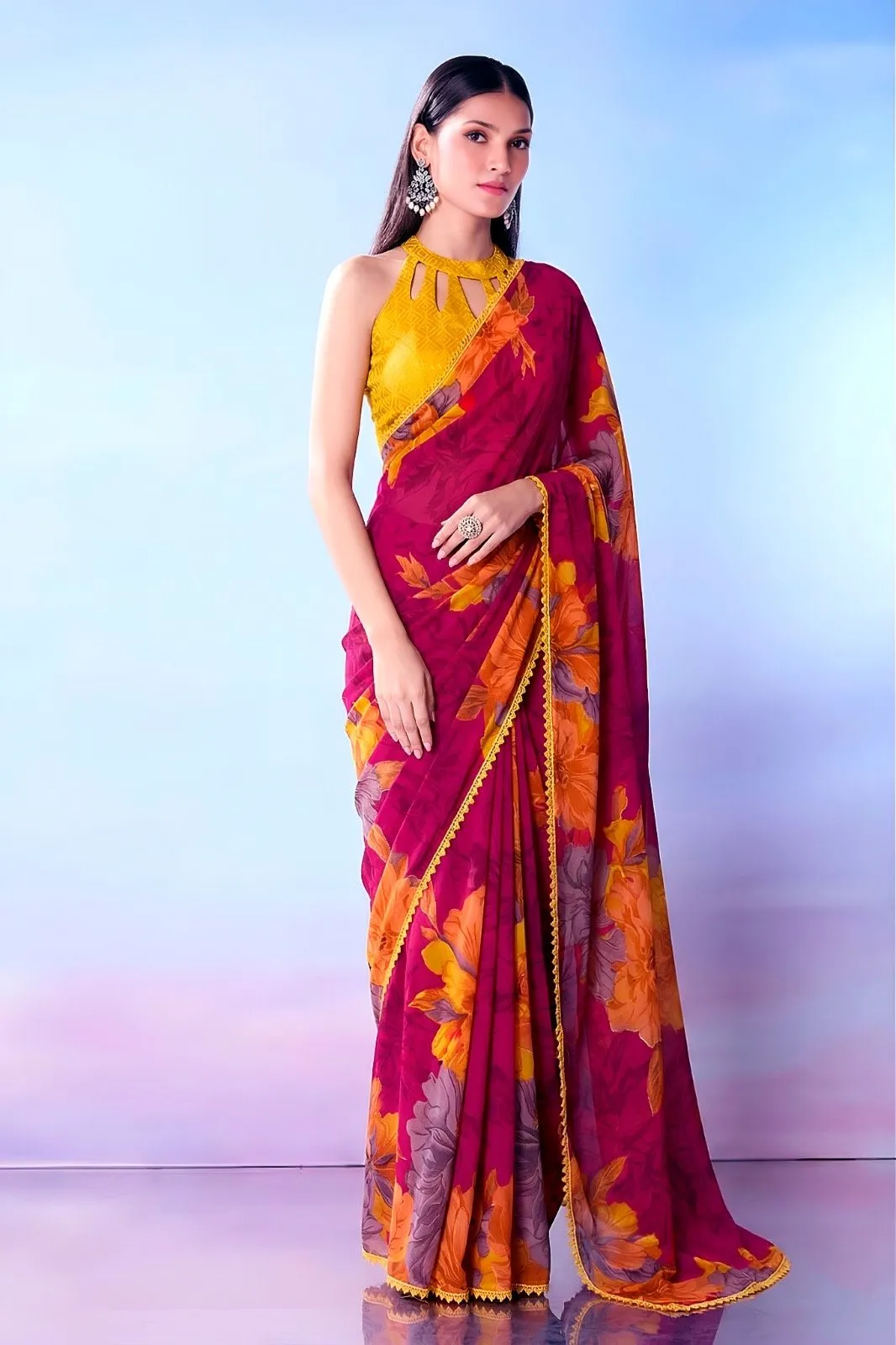 Saree Weightless Marbel