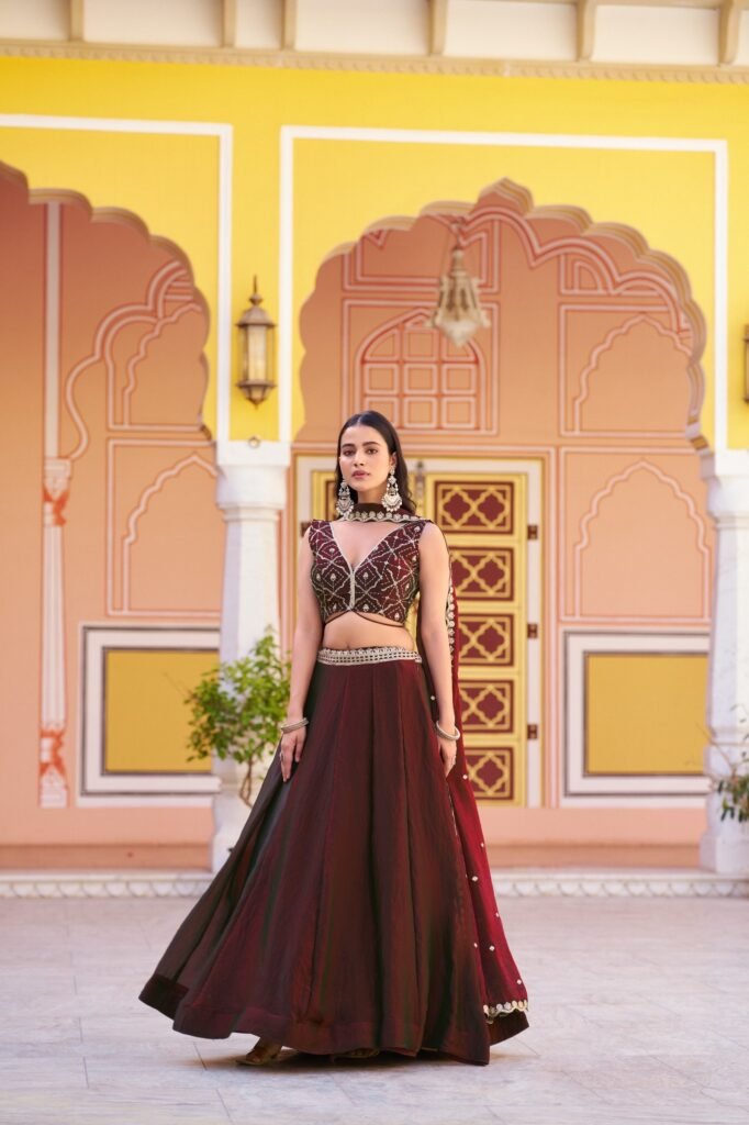 Lahenga Choli Set Fendi