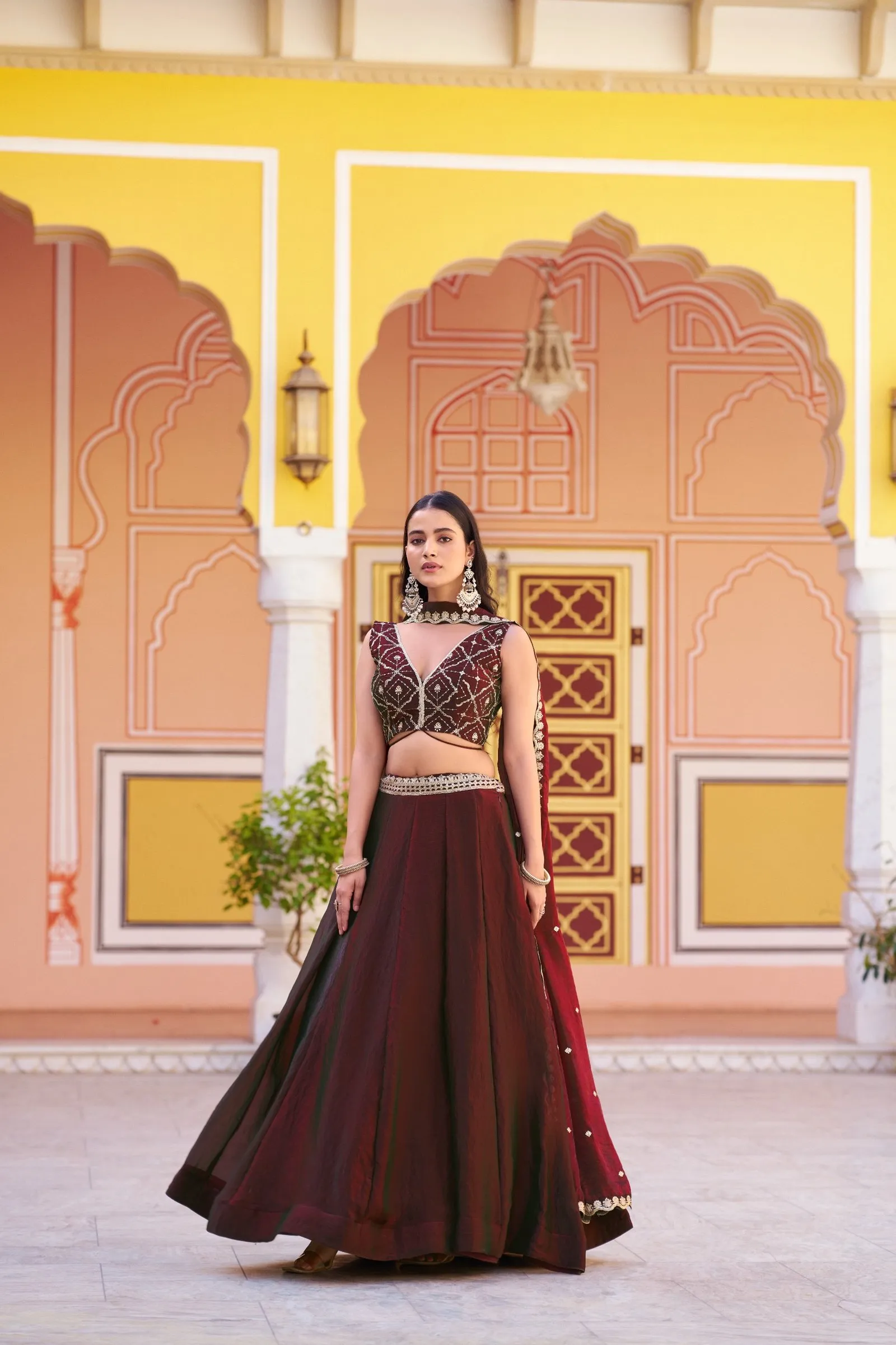Lahenga Choli Set Fendi