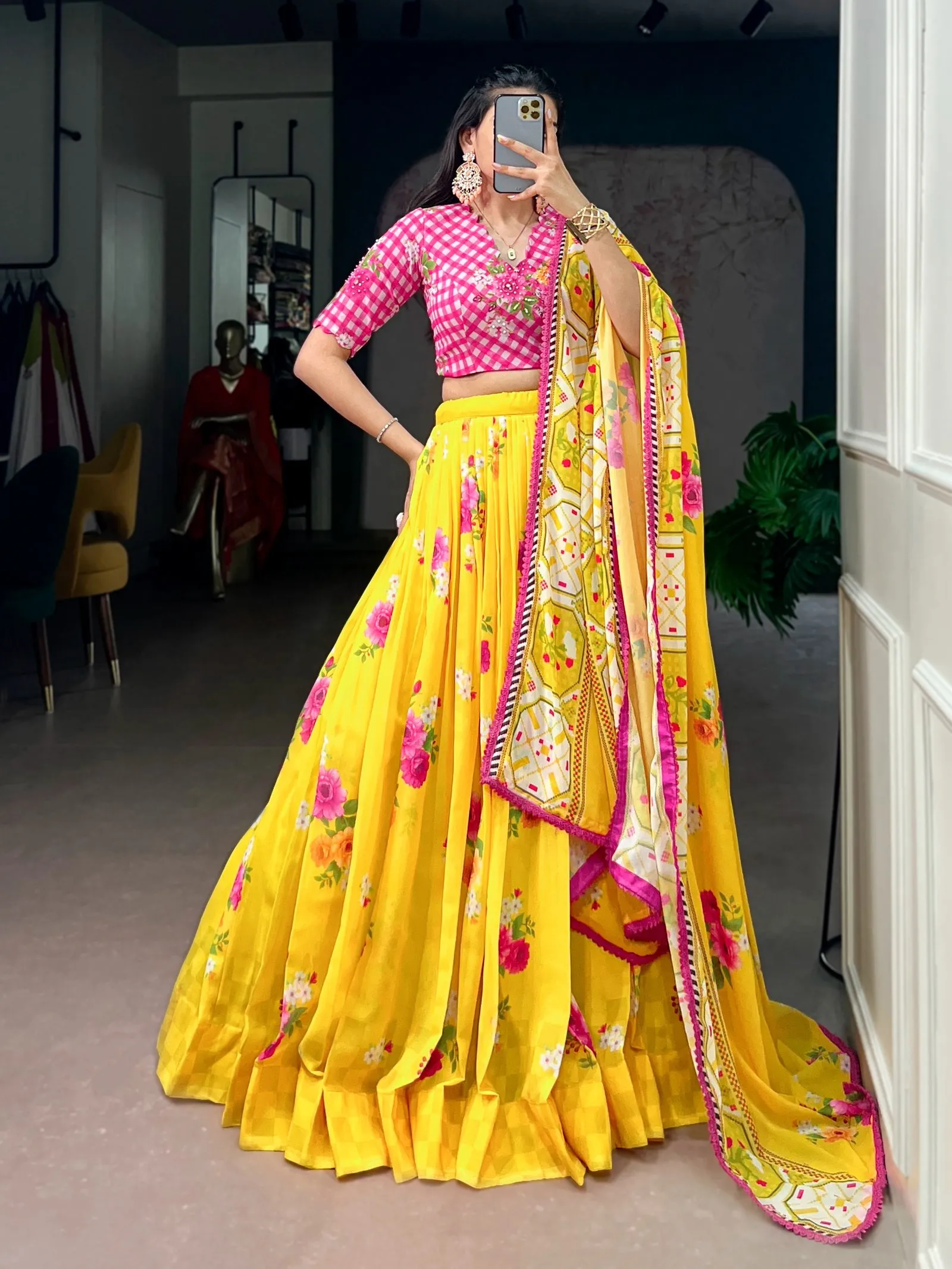 Lehenga Choli Set Georgette