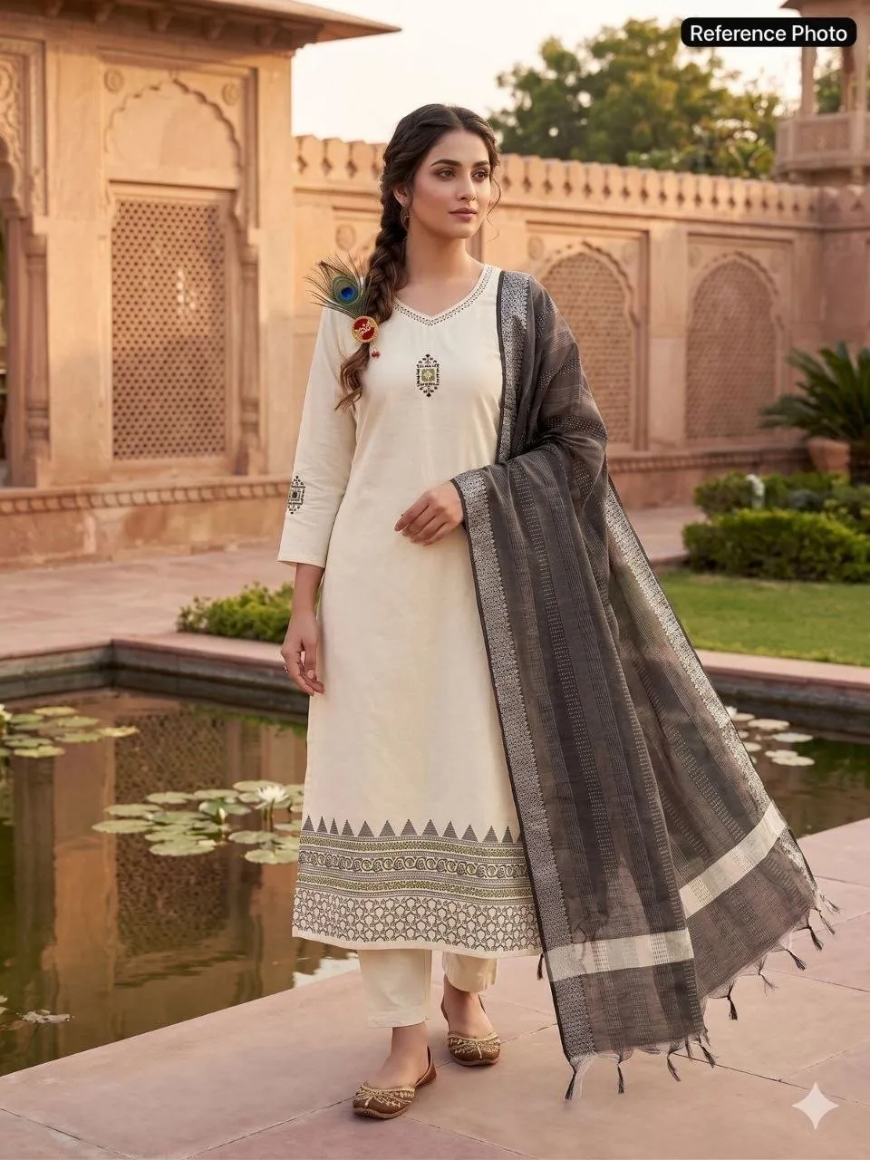 Kurti Pent Set Pure Khadi Cotton