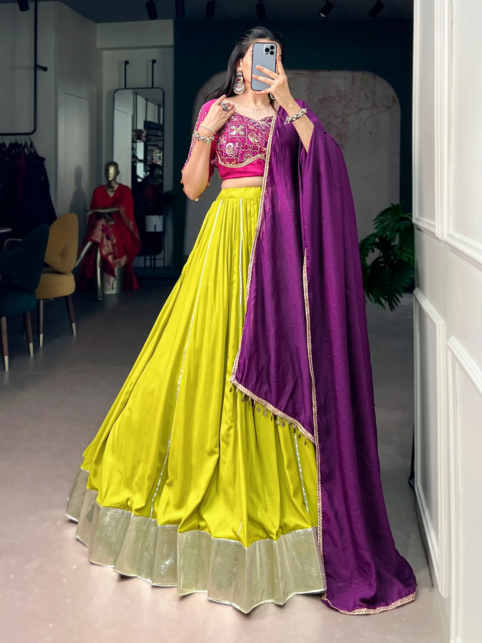 Navratri Collection Rayon Fabric