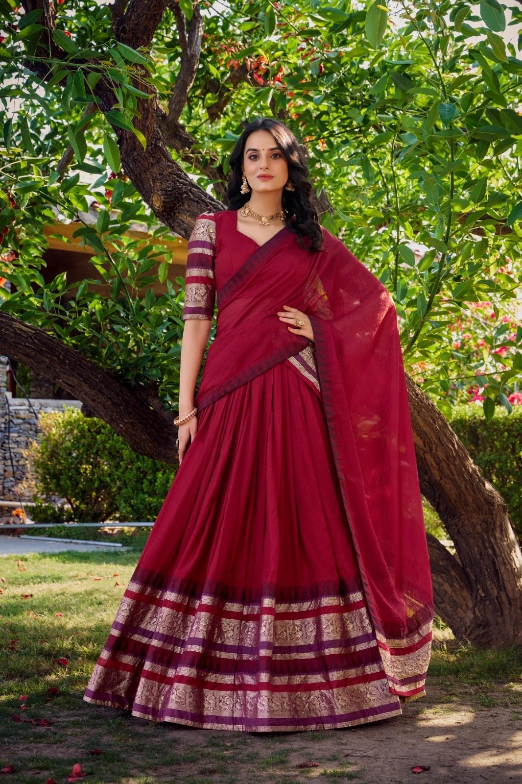 Lehenga Choli Pure Chanderi
