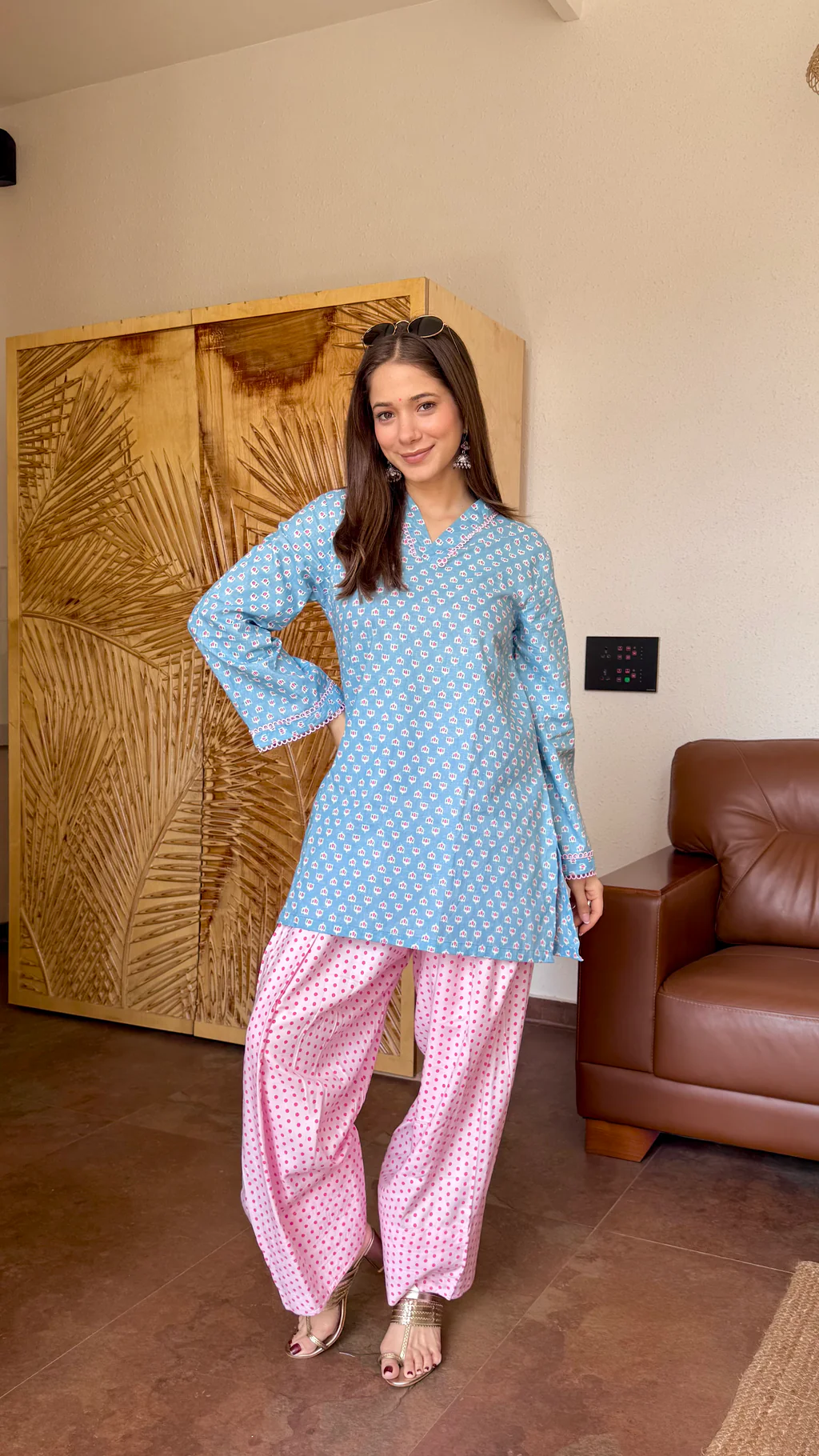 POLKA DOT FARSHI SALWAR
