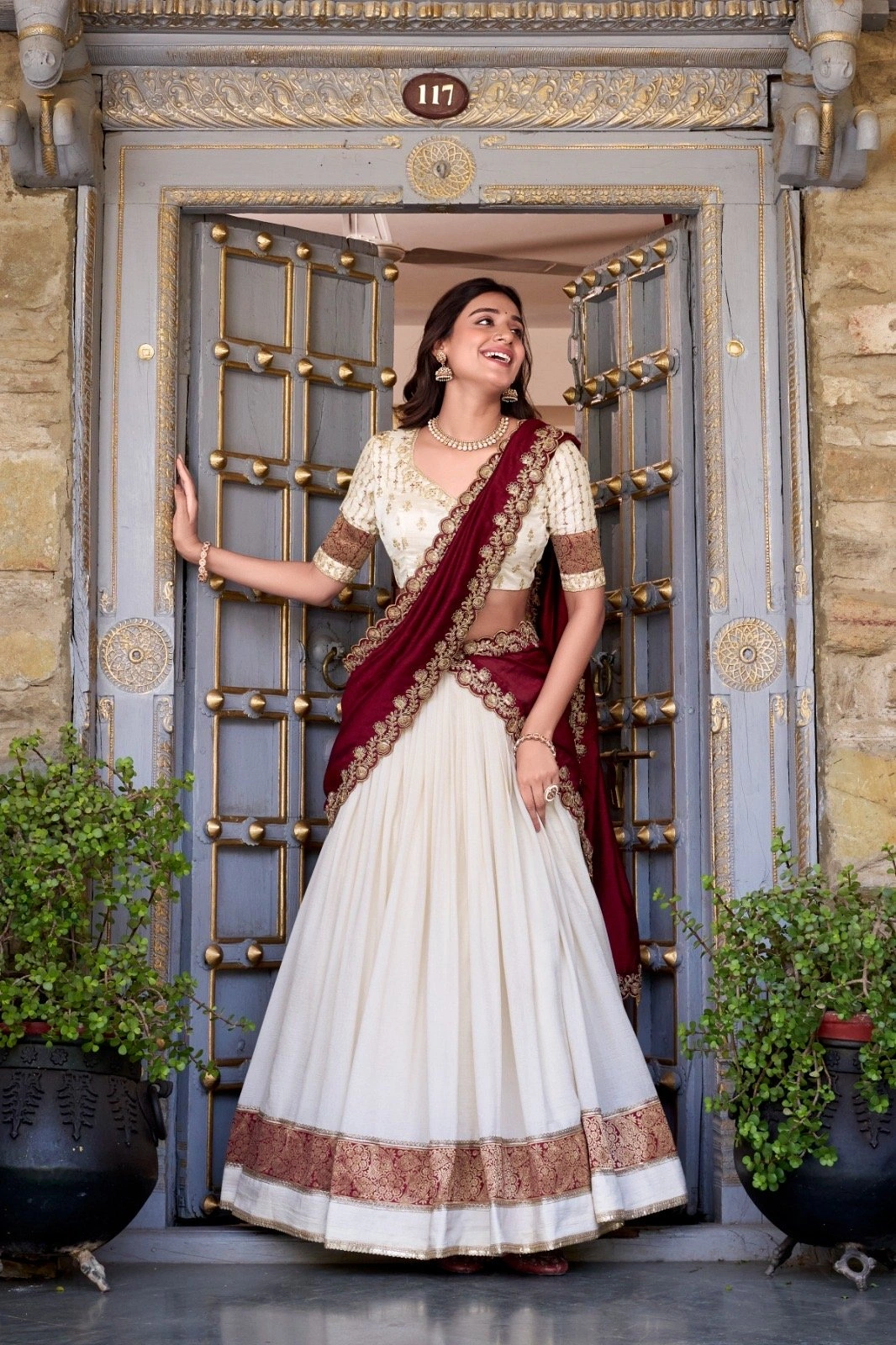 Lehenga Choli Vichitra silk